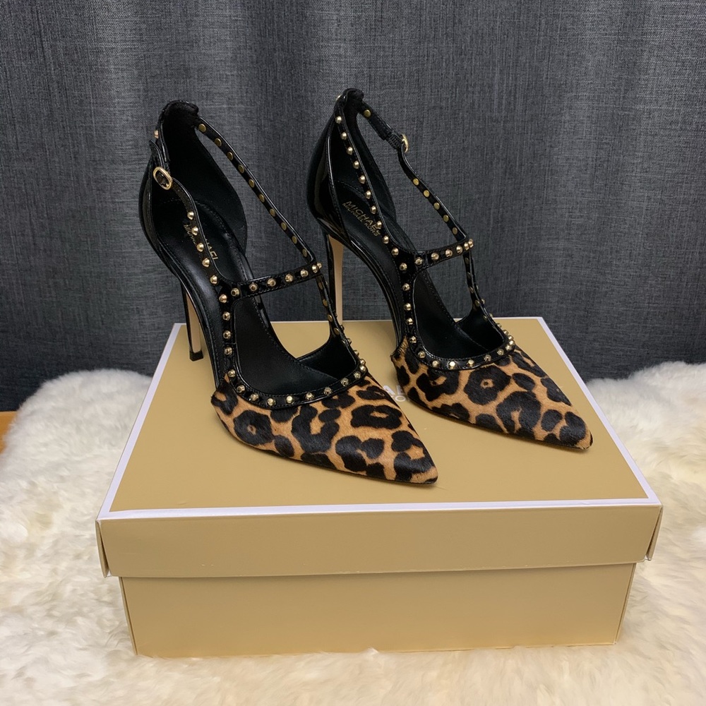 Michael Kors Ava Printed Calf Hair Pumps